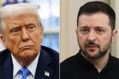 US President Donald Trump and his Ukrainian counterpart Volodymyr Zelensky.