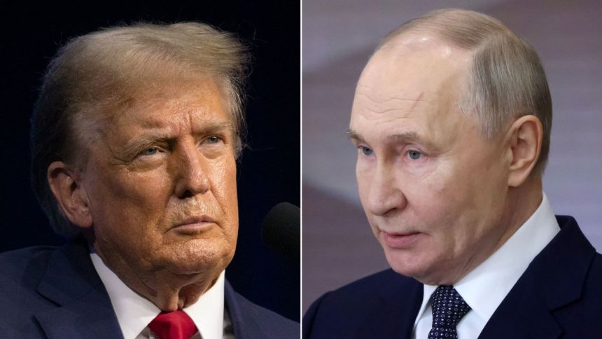 US President Donald Trump and Russian President Vladimir Putin.