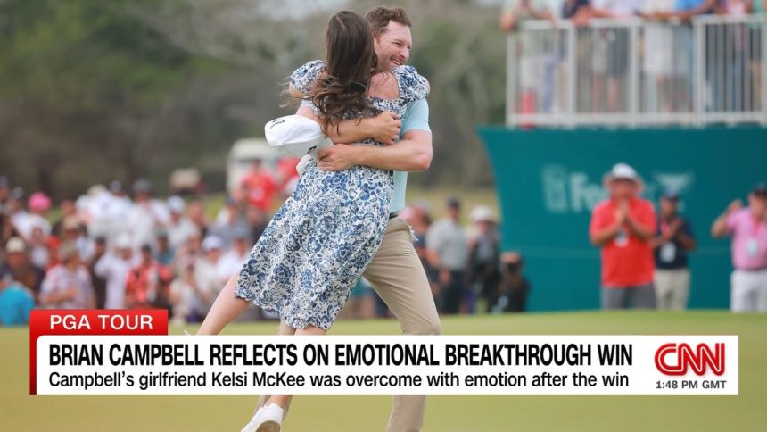 They say good things come to those who wait, and there is not better example than Brian Campbell claiming his first win after 186 tries on the PGA and Corn Ferry tours. World Sport's Don Riddell caught up with the the 31-year old after his breakthrough win to discuss the emotion of the moment.