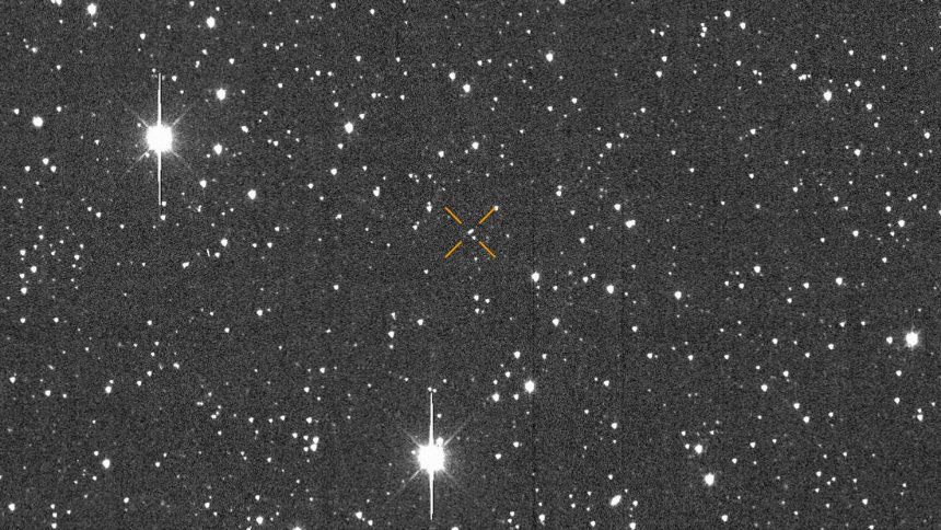 The University of Hawaii's asteroid impact alert system captured the motion of asteroid 2024 YR4 over the course of one hour on December 27.