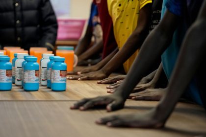 Children collect anti-retroviral drugs at the Nyumbani Children's Home orphanage in Nairobi that is heavily reliant on foreign donations, on Thursday, Feb. 6, 2025.