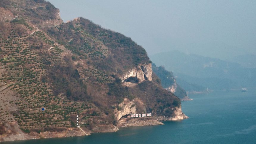 A view of "puppy mountain" in Yichang, a city in central China's Hubei Province.