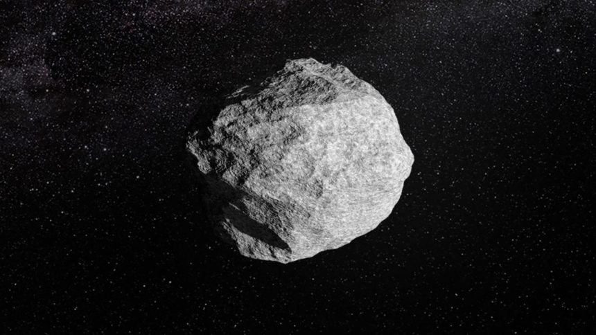 An artist's impression shows a generic asteroid. Detecting the threat of near-Earth objects such as asteroids that could cause harm to our planet is a primary focus of NASA and other space organizations.