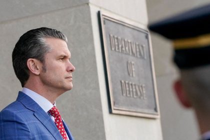 Defense Secretary Pete Hegseth at the Pentagon in Washington, DC, on February 7.