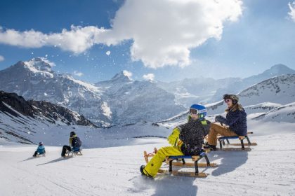 Sledding in Switzerland's Jungfrau region is a far cry from most backyard "snow day" sledding.