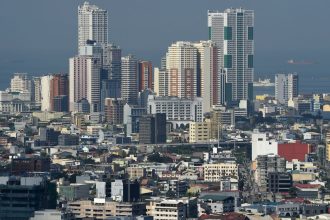 File photo showing Manila skyline. On February 20, 2025 a Chinese student was kidnapped from a British school in Manila.