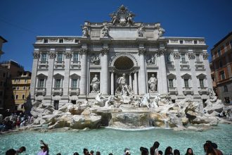 Rome's Trevi Fountain: Look, but don't dive in.