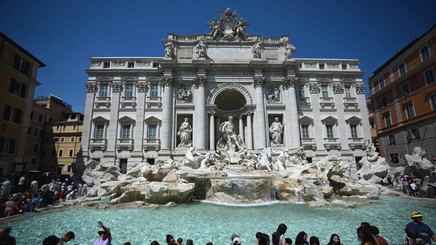 Rome's Trevi Fountain: Look, but don't dive in.