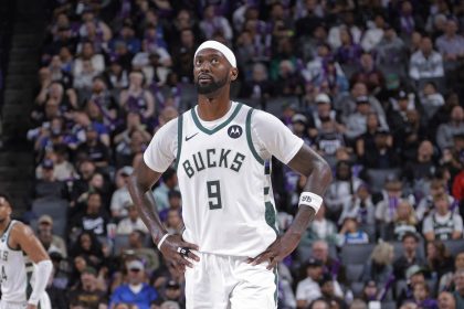 SACRAMENTO, CA - MARCH 12: Bobby Portis Jr. #9 of the Milwaukee Bucks looks on during the game against the Sacramento Kings on March 12, 2024 at Golden 1 Center in Sacramento, California. NOTE TO USER: User expressly acknowledges and agrees that, by downloading and or using this photograph, User is consenting to the terms and conditions of the Getty Images Agreement. Mandatory Copyright Notice: Copyright 2024 NBAE (Photo by Rocky Widner/NBAE via Getty Images)