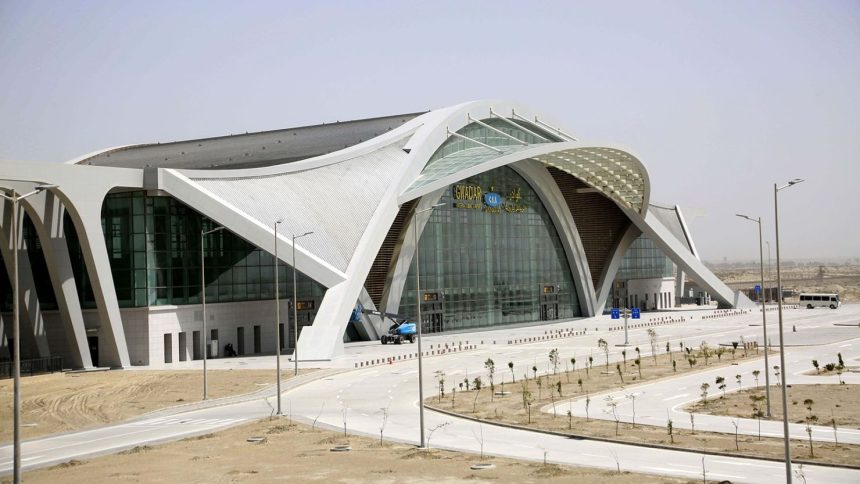 This photo taken on September 13, 2024 shows a terminal at the New Gwadar International Airport in Gwadar, Balochistan, Pakistan.