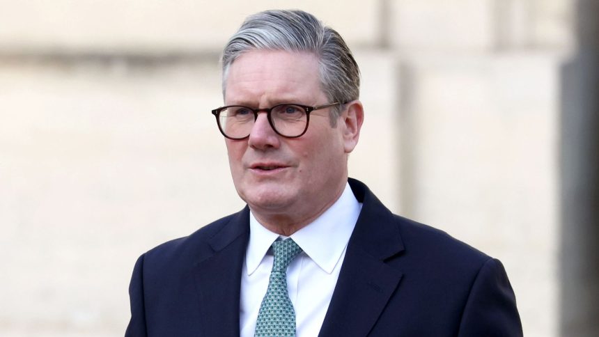 British Prime Minister Keir Starmer during a meeting on security issues in Europe earlier this month.