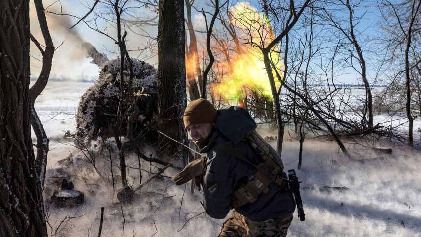 Ukrainian soldiers fighting near Pokrovsk this week. The US has cut Kyiv out of its early negotiations to end the war, and Trump's attacks on Zelensky have horrified Europe.