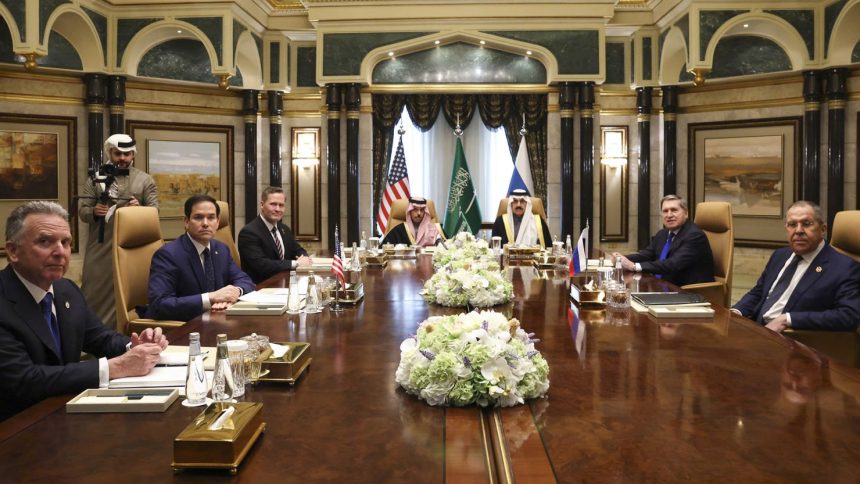 US and Russian officials meet for talks mediated by Saudi Arabia in Riyadh on Tuesday, February 18, 2025