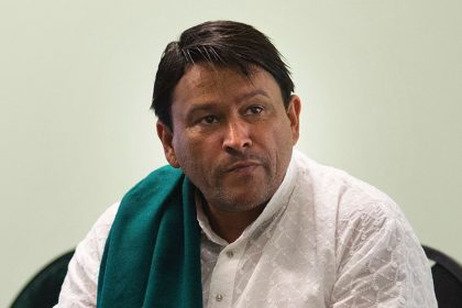 Imam Muhsin Hendricks is pictured preparing for the start of the Jumu'ah prayer at the Inner Circle Mosque, in Wynberg, on September 2, 2016, in Cape Town.