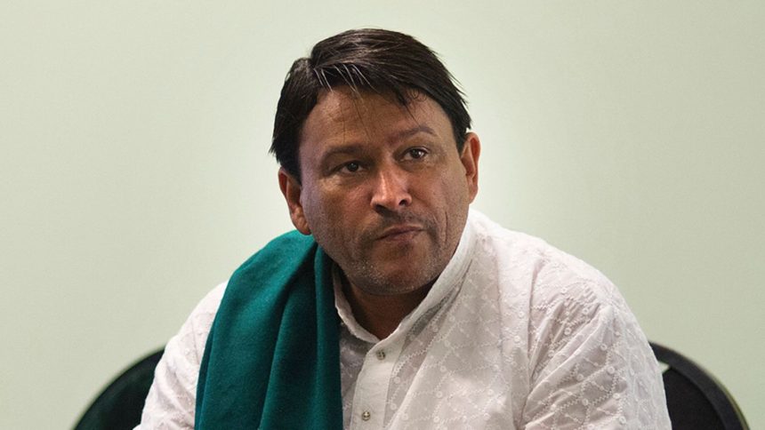 Imam Muhsin Hendricks is pictured preparing for the start of the Jumu'ah prayer at the Inner Circle Mosque, in Wynberg, on September 2, 2016, in Cape Town.