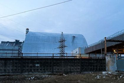 Ukrainian President Volodymyr Zelensky said said a Russian drone struck the destroyed nuclear power plant at Chernobyl near Ukraine’s border with Belarus on Thursday night.