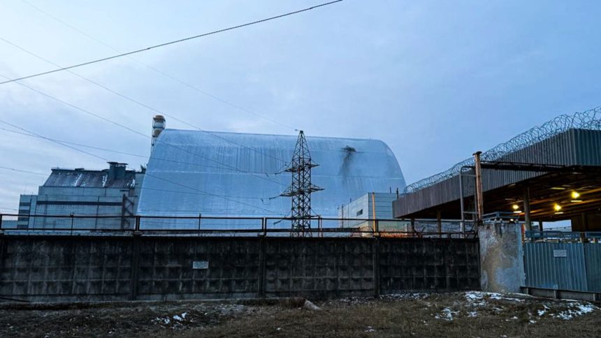 Ukrainian President Volodymyr Zelensky said said a Russian drone struck the destroyed nuclear power plant at Chernobyl near Ukraine’s border with Belarus on Thursday night.