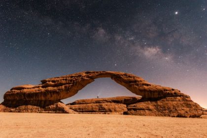 Starry wonders: In Saudi Arabia's golden desert dunes, travelers are marveling at more than just stunning rock formations and awe-inspiring sunsets. The Kingdom's unpolluted, clear night skies are drawing astro-enthusiasts from all over the world — and now, its AlUla Manara and AlGharameel Nature Reserves have been named as the first-ever Dark Sky Parks in the Middle East by DarkSky International, a non-profit that advocates against light pollution. Read on to discover the region's first dark sky destination.