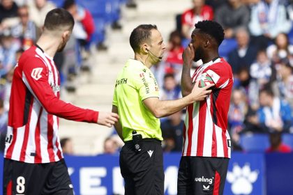 Iñaki Williams told the referee that there was racist abuse of his teammate, Maroan Sannadi.