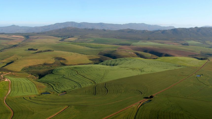 A view of farmland in George, South Africa, in 2005.