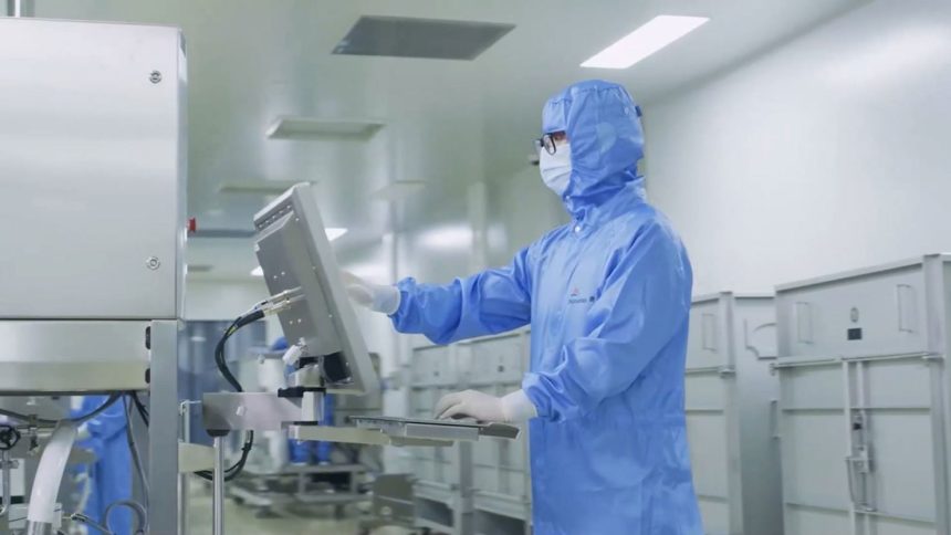 A scene from a video provided by Akeso shows part of their production facilities.