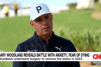 PGA star Gary Woodland won the US Open in 2019, but a few years removed, he was having these irrational fears, anxiety, and even a fear of dying. His doctors discovered a lesion growing on his brain, causing pressure that was triggering all of these feelings. About 18 months ago, he underwent surgery, and his comeback has been remarkable. He's playing in The Players Championship in Florida, and that's where he caught up with World Sport's Don Riddell.