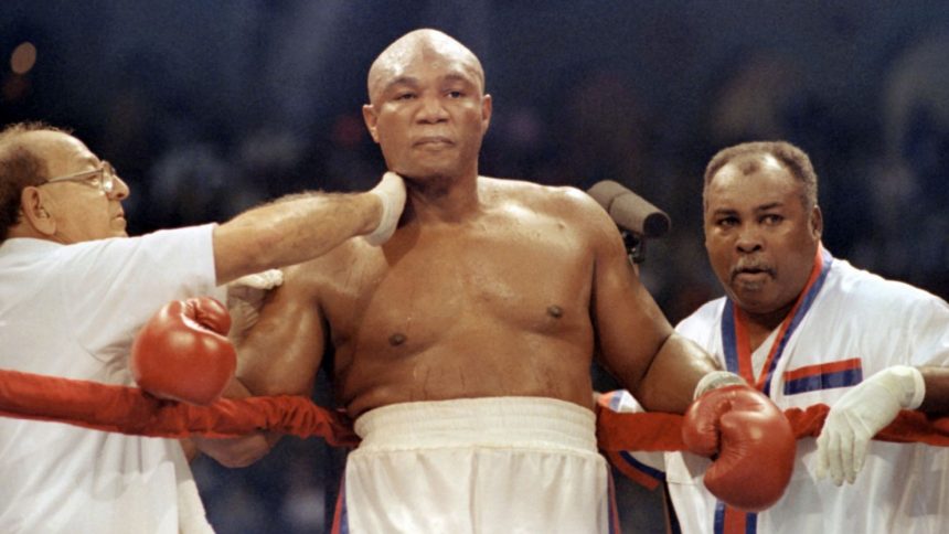 George Foreman, a former heavyweight boxing champion seen here in 1991, died on Friday.