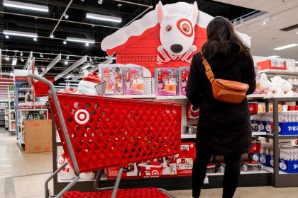 A customer shops at a Target store on the week of Black Friday shopping in Chicago, Illinois, November 26, 2024.