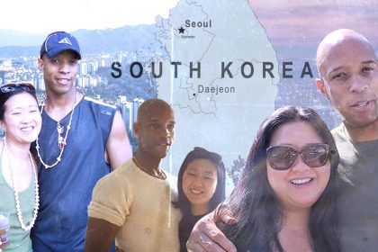 Adopted from South Korea to the US when she was six months old, Linsay DeBates returned to her birth country for the first time in 2000, aged 19. By chance, she met fellow American Doug Gist during the trip and a friendship began that continues 25 years later.