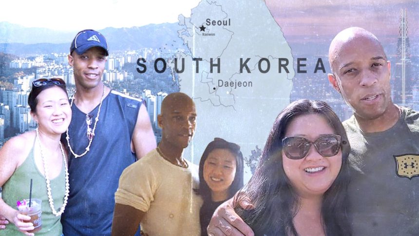 Adopted from South Korea to the US when she was six months old, Linsay DeBates returned to her birth country for the first time in 2000, aged 19. By chance, she met fellow American Doug Gist during the trip and a friendship began that continues 25 years later.