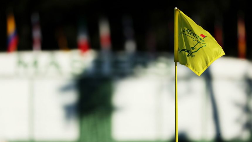 AUGUSTA, GEORGIA - APRIL 02: A pin flag is displayed prior to the 2023 Masters Tournament at Augusta National Golf Club on April 02, 2023 in Augusta, Georgia. (Photo by Christian Petersen/Getty Images)