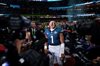 Jalen Hurts led the Philadelphia Eagles to victory over the Kansas City Chiefs at Super Bowl LIX.