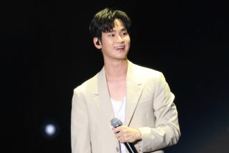 South Korean actor Kim Soo Hyun attends a fan meeting on July 6, 2024 in Taipei, Taiwan.