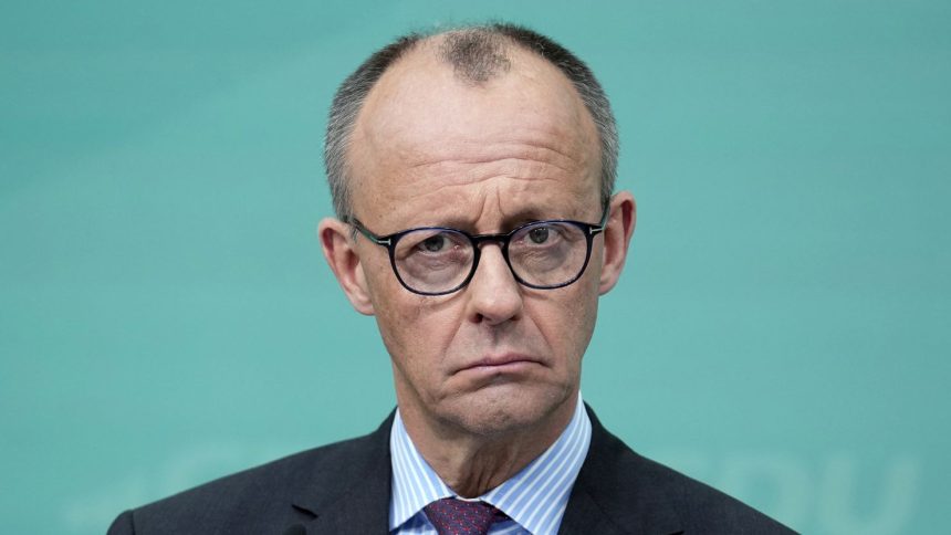 Friedrich Merz, Germany’s likely next chancellor, during a press conference in Berlin on March 3, 2025.