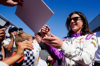 Katherine Legge became the first woman since 2018 to compete in a NASCAR Cup Series race on Sunday.