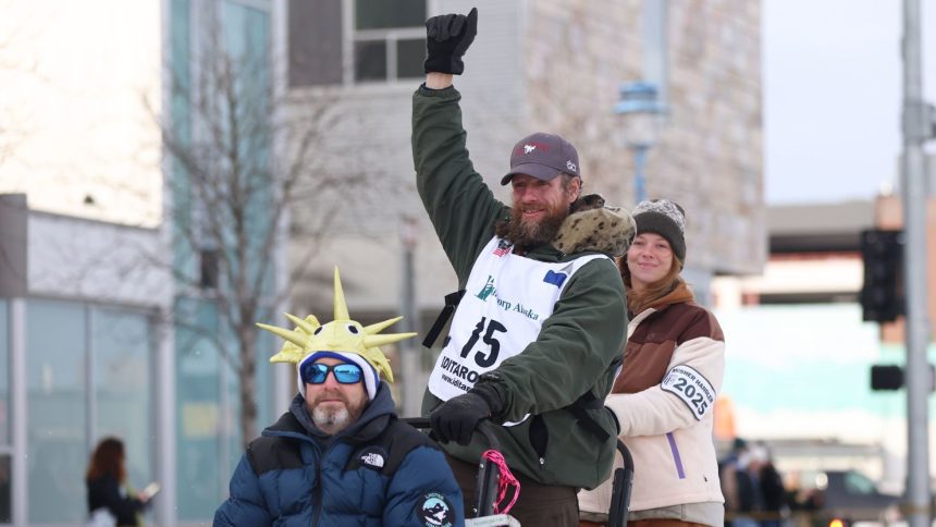 Jessie Holmes won the Iditarod, which began on March 3.