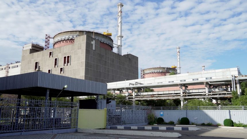 The occupied Zaporizhzhia Nuclear Power Plant in Enerhodar, Ukraine, is pictured on September 2022 amid the Russian invasion. It's the largest nuclear plant in Europe but is now in shutdown.