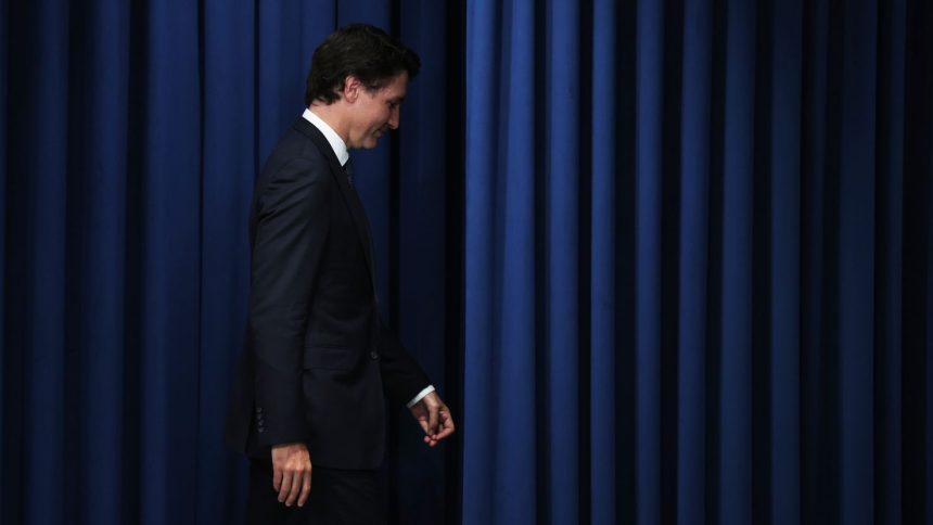 Canada’s Prime Minister Justin Trudeau leaves after a joint news conference in Seoul, South Korea, on May 17, 2023.