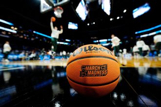 The North Carolina Tar Heels and the Michigan State Spartans get ready to play in the second round of the 2024 NCAA Men's Basketball Tournament.