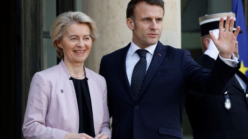 Von der Leyen and Macron are hoping to bridge the gap between Ukraine and the White House.