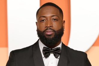 Dwyane Wade at the 2025 Vanity Fair Oscar Party on March 2 in Beverly Hills, California.