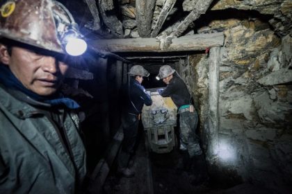 Going deep: Miners in the Bolivian town of Potosí labor in one of the toughest working environments. They spend long days mining and transporting minerals by cart along old rail tracks, built over centuries.