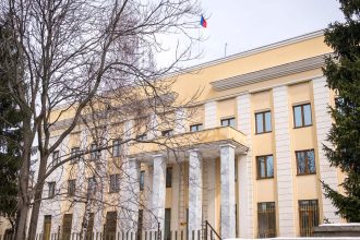 The Russian Embassy in the Romanian capital Bucharest.