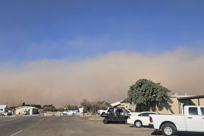 A haboob, or dust storm, swept across southwest New Mexico on Monday, pushing visibility down to near zero.