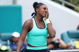 Coco Gauff was shocked by Poland's Magda Linette.