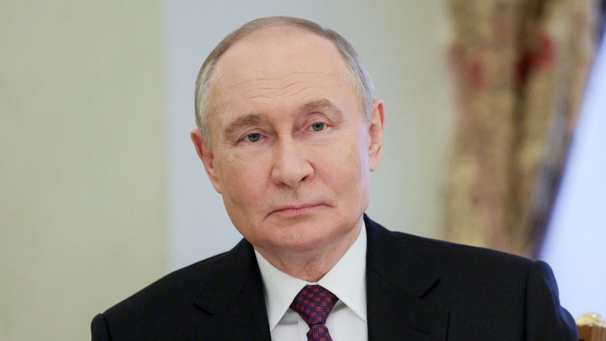 Russia's President Vladimir Putin in Moscow, Russia, on April 22.