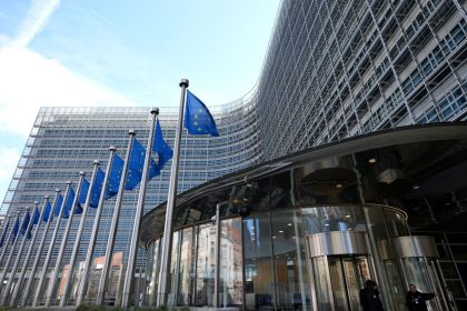 The European Commission, the EU’s executive arm, said Wednesday it has fined Apple and Meta.