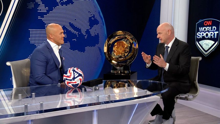 FIFA President Gianni Infantino talks to CNN's Coy Wire in Atlanta.