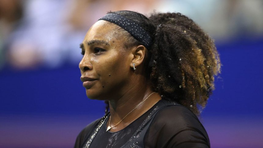 Serena Williams during the 2022 US Open, the final tournament of her career.