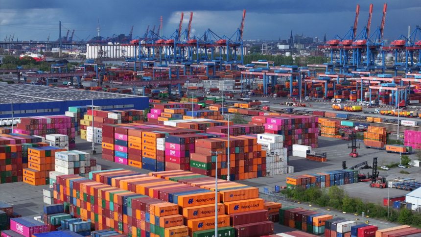 Hamburg Port in Hamburg, Germany, pictured on April 17, 2024.